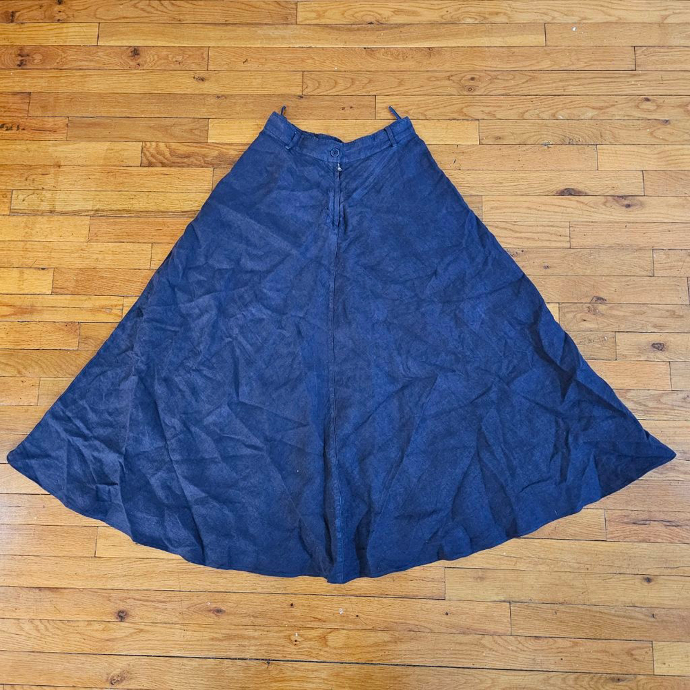 ASPESI Blue Linen A Line Skirt Women's Size 40